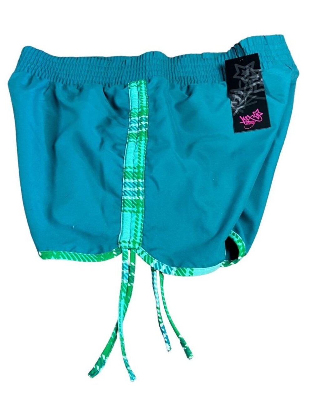 K1X Womens Shorty Piped Up Shorts S Elastic Waist Lightweight & Comfortable - Picture 3 of 7